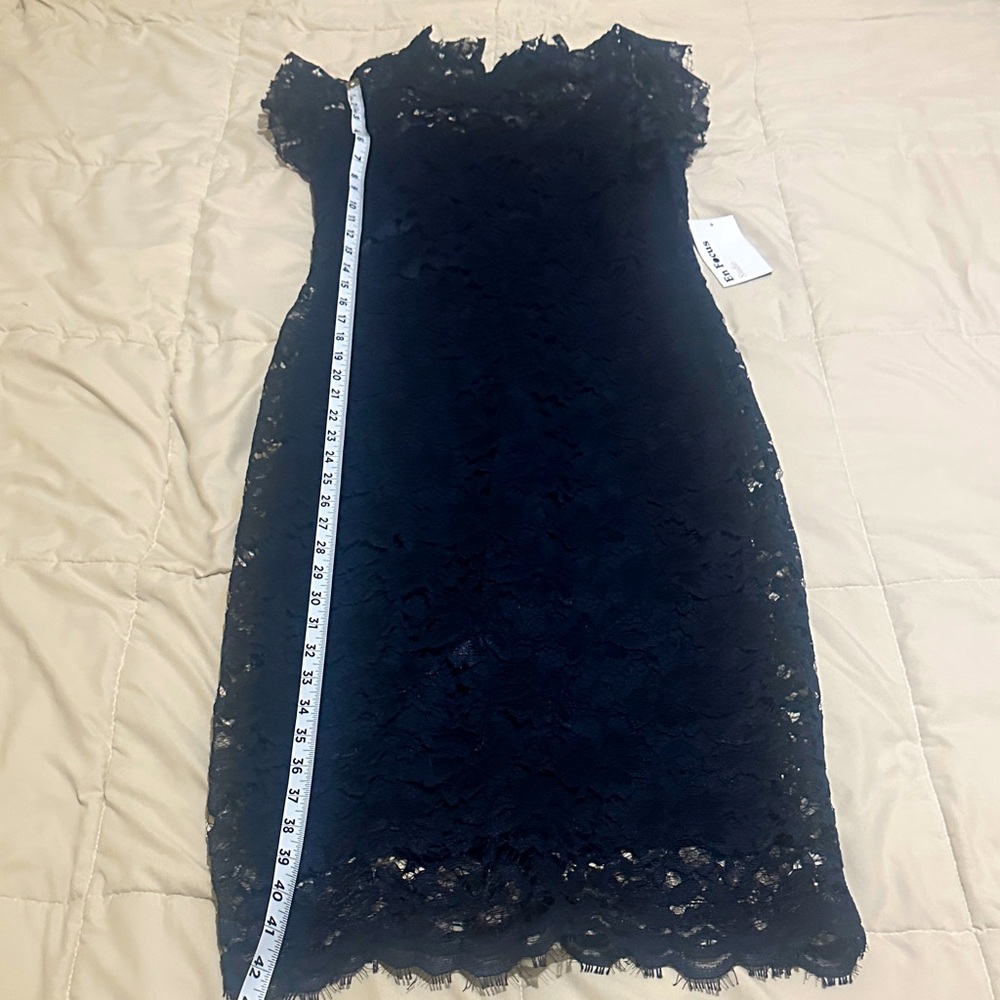 Enfocus Studio Midnight Blue Lace Midi Dress